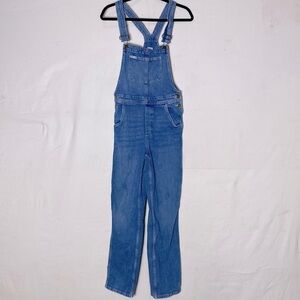 Lee & H&M Blue Denim Overalls 16 Festival Western Utility